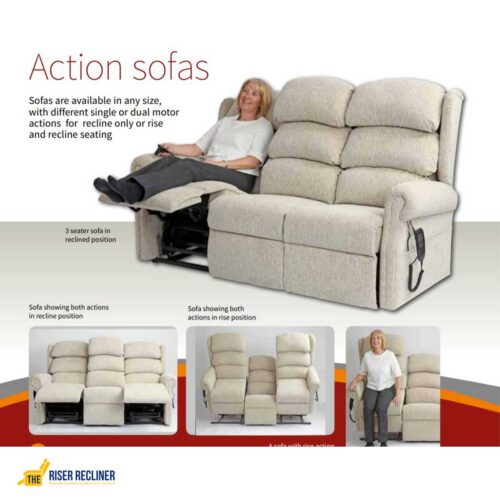 3 Seater Action Sofa